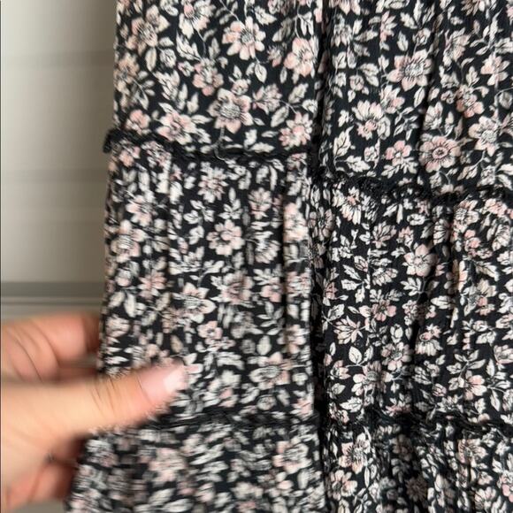 American Eagle Outfitters Black and White Tiered Mini Skirt - Picture 7 of 9